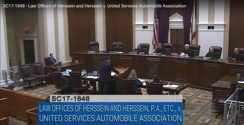 SC17-1848 - Law Offices of Herssein and Herssein v. United Services Automobile Association