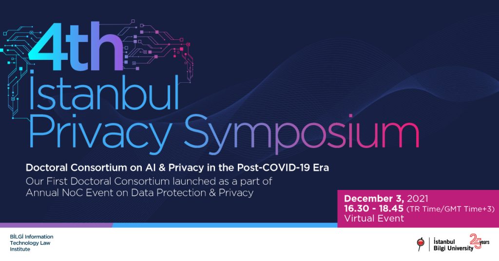 4th İstanbul Privacy Symposium: Doctoral Consortium on AI & Privacy in the Post-COVID-19-Era