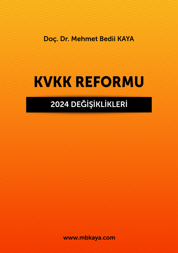 KVKK Reformu 2024 Değişiklikleri GDPR Uyum Kitap